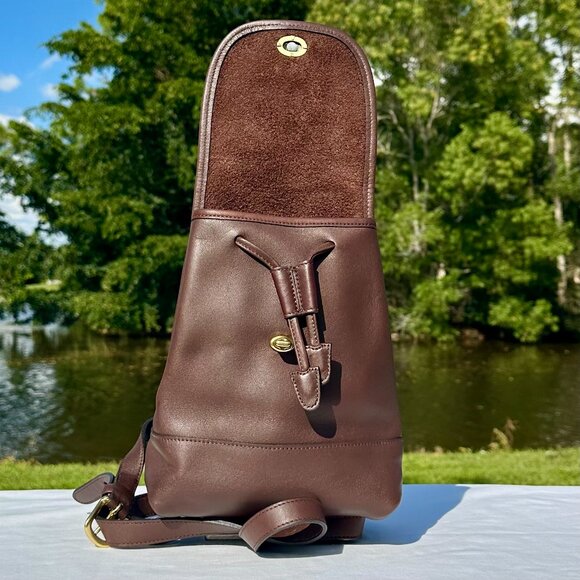 COACH Vintage 2002 Day Pack Mahogany 9960 Dominican Republic EUC - Picture 7 of 16